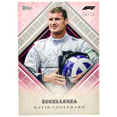 David Coulthard 2024 Topps Eccellenza Formula 1 - PINK Veterano 24/75 Mclaren