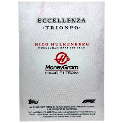 Nico Hulkenberg 2024 Topps Eccellenza Formula 1 - PINK 41/75 Haas