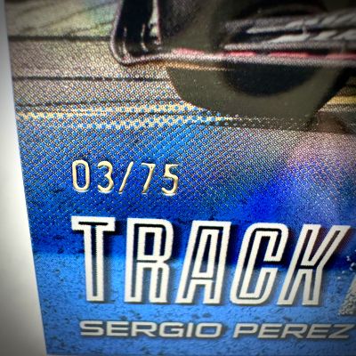 Sergio Perez 2024 Topps Finest Formula 1 - Track Attack Relic Blue 03/75 #TAR-PER