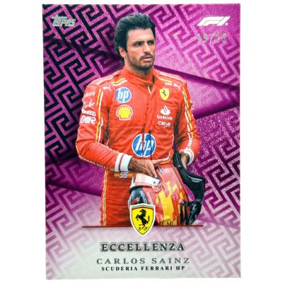 Carlos Sainz 2024 Topps Formula 1 Eccellenza - PURPLE 19/25 Ferrari