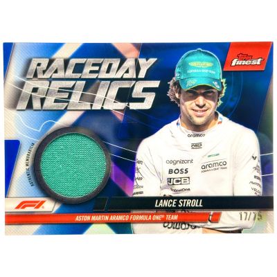 Lance Stroll 2024 Topps Finest Formula 1 - Raceday Relics Blue 17/75#RDR-STR Aston Martin