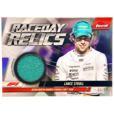 Lance Stroll 2024 Topps Finest Formula 1 - Raceday Relics 66/99 #RDR-STR Aston Martin