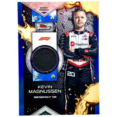 Kevin Magnussen 2024 Topps Finest Formula 1 - F1 Relics Blue 24/75 #F1R-MAG Haas