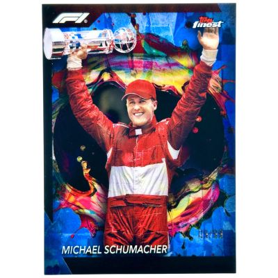 Michael Schumacher 2024 Topps Finest - Rare BLUE Refractor 09/99 #298 Ferrari