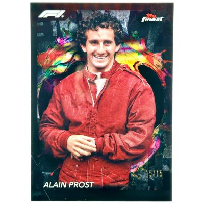 Alain Prost 2024 Topps Finest Formula 1 - Rare BLACK Refractor 15/15 #286 