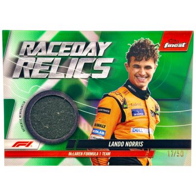 Lando Norris 2025 Topps Finest F1 Relic #RDR-NOR 17/50 McLaren