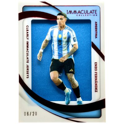 Enzo Fernandez 2024-25 Panini Immaculate Collection Jumbo Relic 6/20 #CJ-EF Argentina
