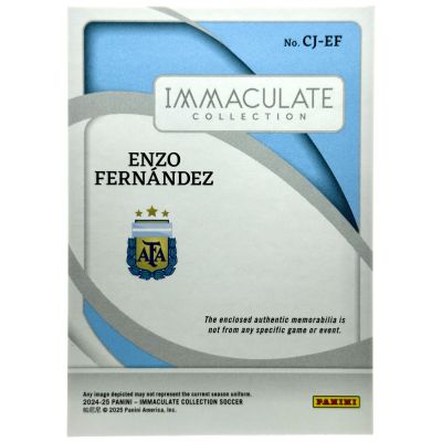 Enzo Fernandez 2024-25 Panini Immaculate Collection Jumbo Relic 6/20 #CJ-EF Argentina