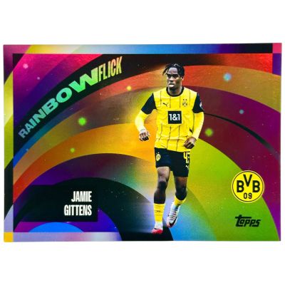 Jamie Gittens 2024-25 Topps Borussia Dortmund - Rainbow Flick Case Hit #RF-JG