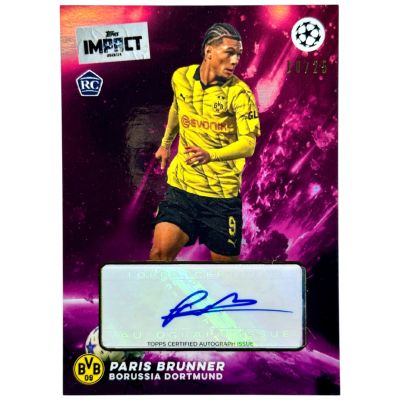 Paris Brunner 2024 Topps Impact - RC Rookie AUTO 10/25 BVB Dortmund
