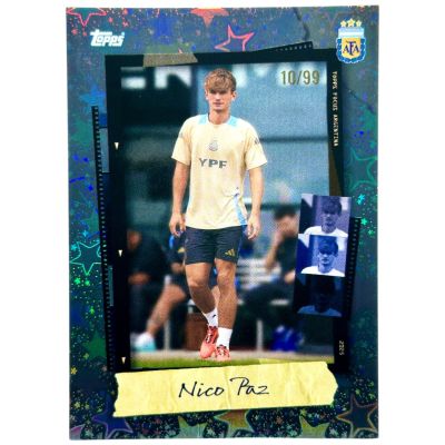 Nico Paz 2025 Topps Focus Argentina - BLUE 10/99