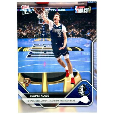 Cooper Flagg 2025-26 Topps Now NBA #60 Dallas Mavericks