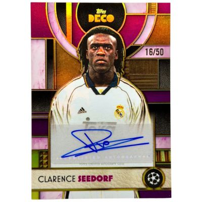 Clarence Seedorf 2025-26 Topps Deco AUTO 16/50 Real Madrid