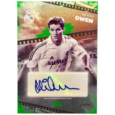 Michael Owen 2025-26 Topps Real Madrid Los Blancos AUTO 79/99 #LCDW