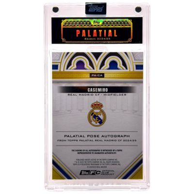 Casemiro 2024-25 Topps Palatial AUTO 2/25 #PACA Real Madrid