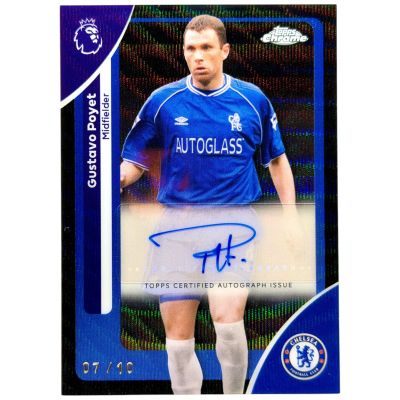 Gustavo Poyet 2026 Topps Chrome Premier League AUTO 7/10 #GAGP Chelsea