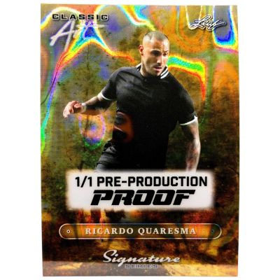 Ricardo Quaresma 2025 Leaf 1/1 Pre Production Proof Signatures