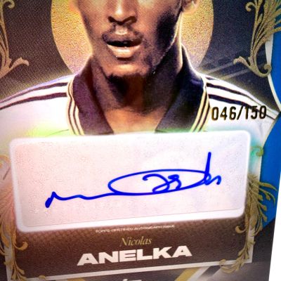 Nicolas Anelka 2025-26 Topps Los Blancos Real Madrid Portret Posers AUTO 46/150 #PP-NA Real Madrid