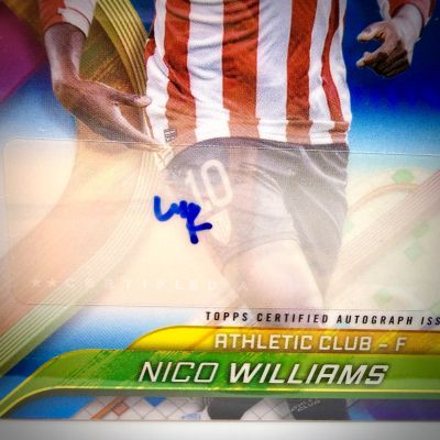 Nico Williams 2024-25 Topps Finest UCC - AUTO 49/150 #BR-NW Athletic