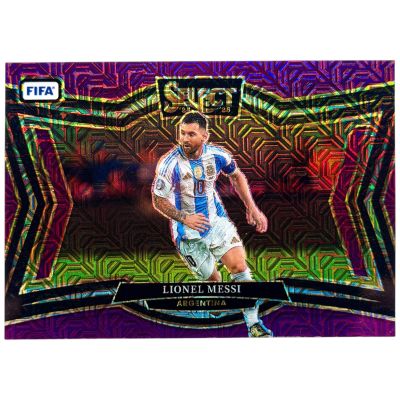 Lionel Messi 2024-25 Panini Select FIFA - Field Level Purple Mojo Prizm #244 Argentina