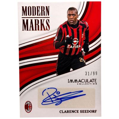 Clarence Seedorf 2023-24 Panini Immaculate Collection Soccer AUTO #MM-CS 31/99 AC Milan