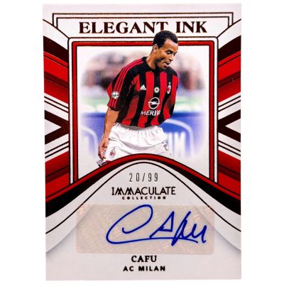 Cafu 2023-24 Panini Immaculate Collection Soccer AUTO #EI-CU 20/99 AC Milan