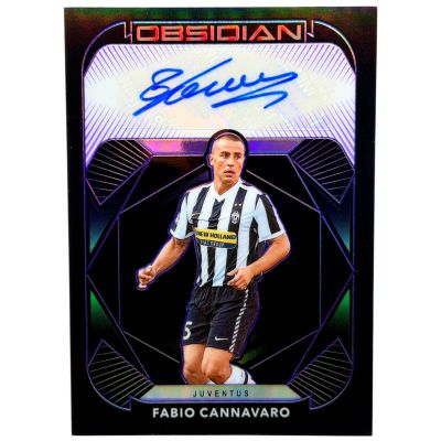 Fabio Cannavaro 2020-21 Panini Obsidian Soccer AUTO 1/15 #OB-FC Juventus