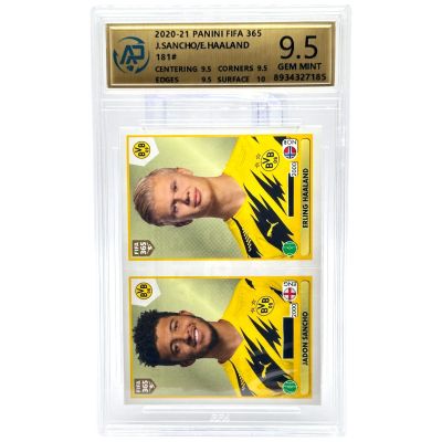 Jadon Sancho / Erling Haaland 2020-21 Panini FIFA 365 Sticker #181 AP 9.5 (85)