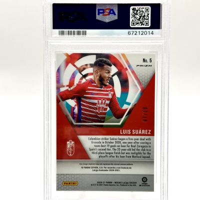 Luis Suarez 2020-21 Panini Mosaic La Liga - Rookie RC GOLD MOSAIC 07/10 #5 Granada PSA 10