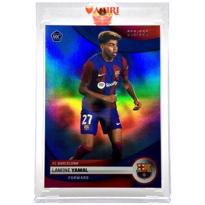 Lamine Yamal 2023-24 Topps UEFA Club Competitions - Rookie RC 202/250 NAVY BLUE #23 FC Barcelona