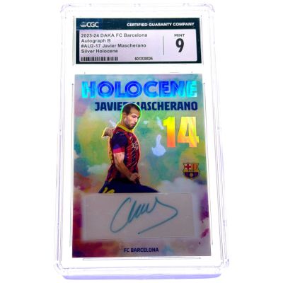 Javier Mascherano 2023-24 Daka FC Barcelona AUTO #AU2-17 37/49 FC Barcelona CGC 9