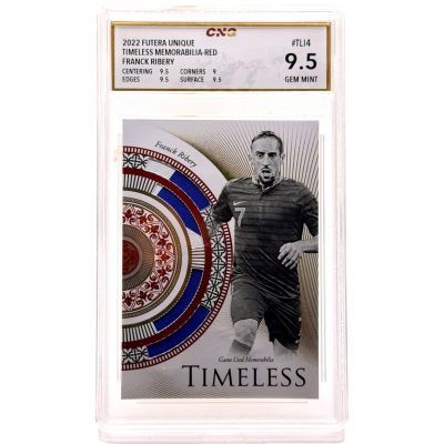 Frank Ribery 2022 Futera Unique Timeless Memorabilia Red #TL14 03/07 CNG 9.5
