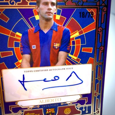 Alberto 2025-26 Topps Forever Blaugrana Vault AUTO #BV-JA 18/75 FC Barcelona