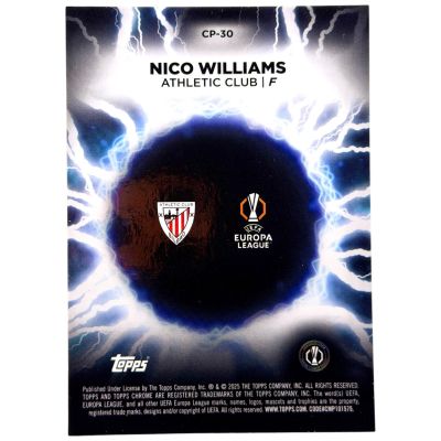 Nico Williams 2024-25 Topps Chrome UCC Nico Williams - Circle Of Power Shockwave SP