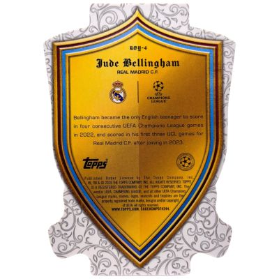 Jude Belingham 2023-24 Topps UCL Royalty UEFA Superstars #ROY-4 Real Madrid