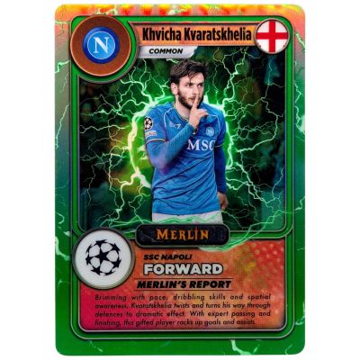 Khvicha Kvaratskhelia 2023-24 Topps Merlin UCC Merlins Gamer #MG-49 PSG