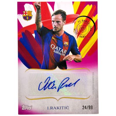 Ivan Rakitic 2025-26 Topps FC Barcelona 125 Anniversary - Legacy Lines Auto 24/99 #LL-IR