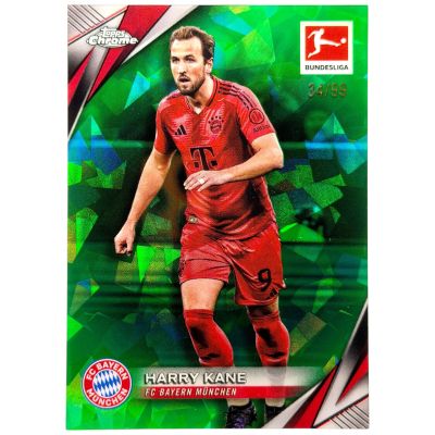 Harry Kane 2024-25 Topps Bundesliga Chrome Sapphire - 34/99 Green Ice #84 Bayern Munchen