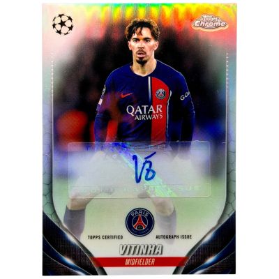 Vitinha 2023-24 Topps UCC Chrome - Auto Refractor #CA-VI PSG