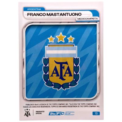 Franco Mastantuono 2026 Topps Collector Tin 2026 - 142/350 #13