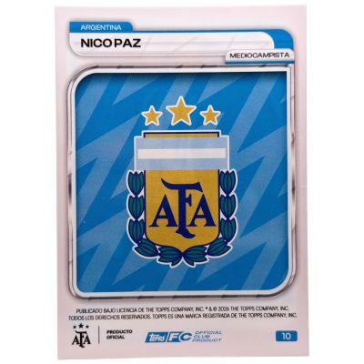 Nico Paz 2026 Topps Collector Tin Argentina - 035/125 #10