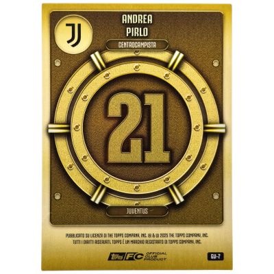 Andrea Pirlo 2025-26 Topps Juventus Collector Tin - Gold Vault #GV-7