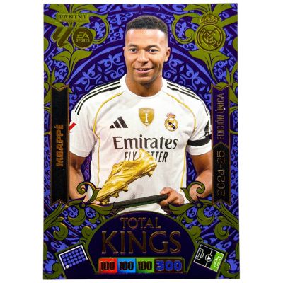 Kylian Mbappe 2025-26 Panini XL Adrenalyn Dream Box Total Kings 2024-25 Edicion Unica Trophy #456 Real Madrid