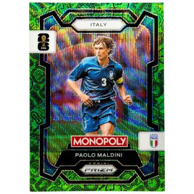 Paolo Maldini 2025-26 Panini Monopoly Prizm World Cup - Green Wave #37 Italia