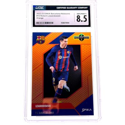 Robert Lewandowski 2022-23 Daka Barcelona Holocene - Orange 17/25 #No-19 CGC 8.5