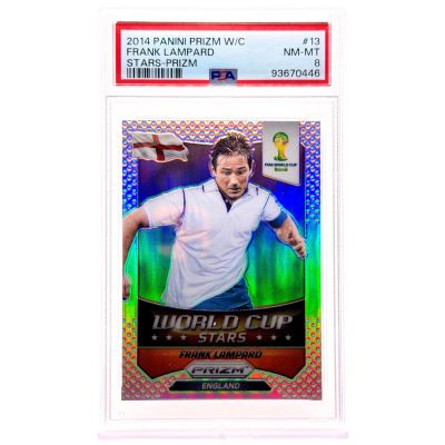 Frank Lampard 2014 Panini Prizm World Cup Brazil - Stars Silver Prizm #13 Anglia PSA 8
