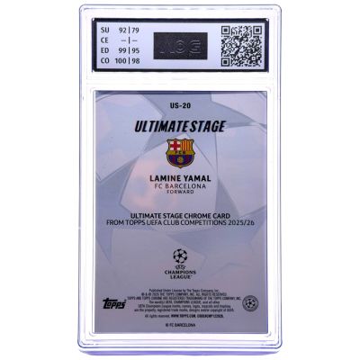 Lamine Yamal 2025-26 Topps Chrome 2025-26 - Ultimate Stage #US-20 FC Barcelona AOG 9