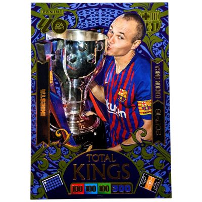 Iniesta 2025-26 Panini XL Adrenalyn Dream Box Total Kings 2017-18 Edicion Unica Trophy #448 FC Barcelona