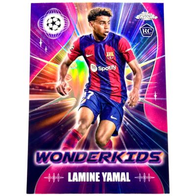 Lamine Yamal 2023-24 Topps Chrome UCC - Rookie RC WONDERKIDS  #WK3 FC Barcelona 