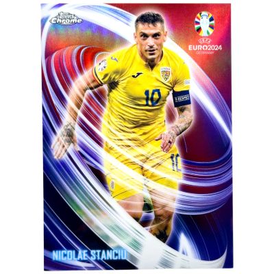 Nicolae Stanciu 2024 Topps Chrome UEFA Euro- Neon Nations #NN-10 Romania